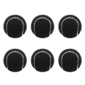 24Pcs Pack Tennis Balls Wear-Resistant Elastic Training Balls 66mm Ladies Beginners Practice Tennis Ball,Black. 