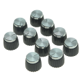 FORIDE 40Pcs Guitar AMP Amplifier Push on Fit Knobs Aluminum Cap Top Fits 6mm Diameter Pots for Amplifiers. 