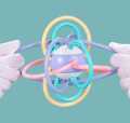 Cute Baby hand Grip Ball Manhattan ball toy Freshman puzzle early education Hand grip training 0-1 years 3-6-12 months baby toys. 