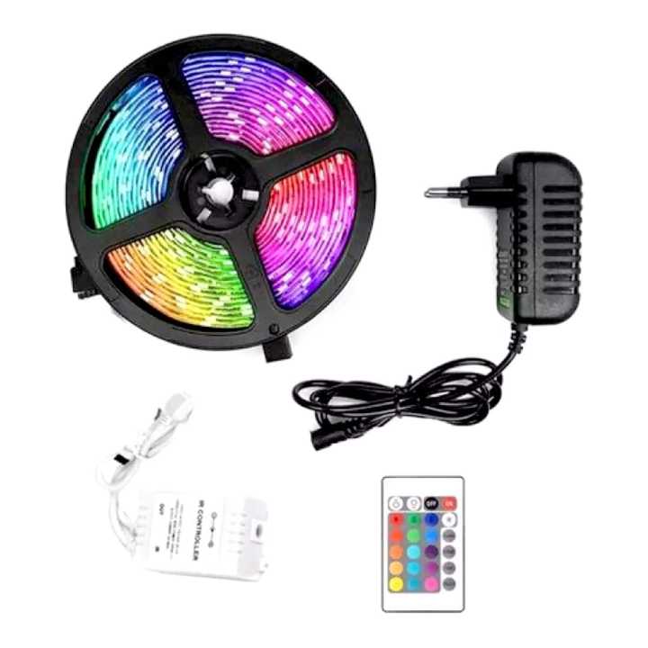 SMD 5M Strip Multicolored Led Strip Lights USB Powered With Remote