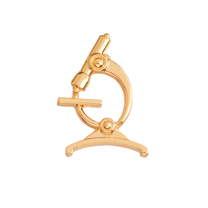 Science Brooch 【Hongtai Store】Microscope Brooch and Pin Metal Science Chemistry ...