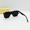Matte Black Square Frame Casual Sunglasses For Men | Polycarbonate Sunglasses For Men | Fashion Accessory For Men. 