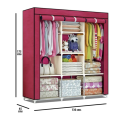 Folding Daraz Wardrobe 88130 – Portable Cloth Storage Cabinet | Strong, Spacious & Easy to Assemble. 