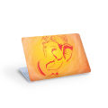 Laptop Back Sticker For Up to 15.6inch Laptop (Ganesh Orange Background). 