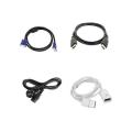 Combo Of 1.5M Desktop Power Cable,Vga,Hdmi,Male Female Cable. 