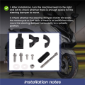 Ktteay Motorcycle Accessories Steering Stabilizer Adjustable Damper Mounting Bracket Kit for Forza350 350 NSS350. 