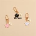 Difutagui Cute Mini Daisy Keychain for Women Handbag Trinkets Bluetooth New style Headset Pendant Key Ring DIY Friendship Gifts. 