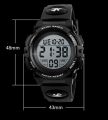 SKMEI 1258 Watches Outdoor Sport Watch Men Multifunction Watches Military Digital Wristwatch - Black White Dial. 