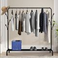 Iron Coat Rack/Clothes Hanger Single Rod Stand, Full Body Iron. 