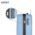 SAFARI  PENTAGON PRO Hard Luggage | (Large) | 100% Polypropylene | 4 Wheels |  TSA Lock | Secure Zipper | Shoe pouch. 