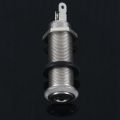 fasdaga 2X Electric Guitar Jack Chrome Threaded Cylinder Output Input Jack Plug Sockets 1/4 Inch for Electric Guitar. 