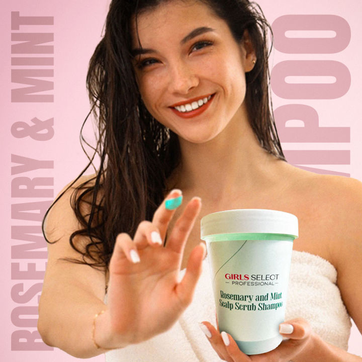 Girls Select Rosemary & Mint Scalp Scrub Shampoo – Detox & Refreshing Hair Care