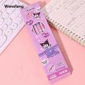 Wenefang Cartoon Sanrio My Melody Cinnamoroll Pochacco 12 pieces box with Fashion pencil sharpener wooden pencil student sketch pen writing pen. 
