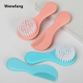 Wenefang 2pcs Baby Hair Brush Comb Soft Baby Hair Body Bath Brush Baby Protect Shower Hair Massage Comb Newborn Wash Care Cleaning Tools. 
