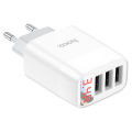 HOCO Easy Charge 3-Port Digital Display Charger Set Micro – C93A. 