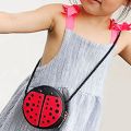 NAMUNY 2X Ladybug Cute Children's Shoulder Bag Personality Wild Purse Mini Accessories Bag. 