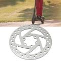 Durable Stainless Steel Electric Scooter Brake Disk 140mm 6 Screws Brake Rotor Pad Rounded 6 Hole Brake Disc for KUGOO Road Bike. 