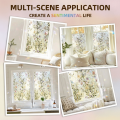 Decorative 45x200cm Decorative Window Film PVC Floral Stained Glass Window Sticker Removable Static Cling Privacy Sticker Bathroom. 