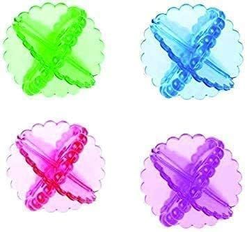 Pack Of 4 Reusable, Silicone Top Front load  Washing Machine Laundry Tangle-Free Scrubbing Balls  (Multi Color)