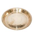 Pure Brass Heavy Weight Thal Dinner Plate Traditional Nepali Design Thali. 