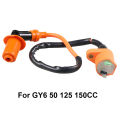 Racing Ignition Coil for GY6-50 GY6 50CC 125CC 150CC Engines Moped Scooter ATV Quad Motorcycle High Pressure Coil. 