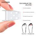 DISICHEN Profesional 2pieces=1pair Toe Orthosis Clip Pads Big Foot Bone Care Tools Splitter Thumb Hallux Valgus Bunion Corrector Overlap Separators. 