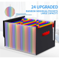 fasdaga 2X Accordian File Organizer,Expandable File Folder,Portable Folder Letter Size,for Paper Documents A4 Letter Size. 