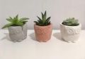 Home Decoration Items 3 Piece Mini Owl Design Flower Pot Succulent Planter. 