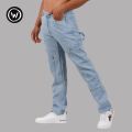 Wraon Light Blue Solid Premium Carpenter Jeans Pant For Men - Fashion | Jeans | Pants For Men | Men'S Wear. 