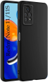 Case for Redmi Note 11 / Note 11s Liquid Silicone Cover Case Black. 