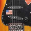 Sun Burst Precious Bass TeleCaster Guitar US15023500 With Belt. 