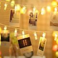 20 Plastic Photo Clip Led String Lights For Home Decor. 