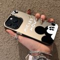 Cartoon Disney Couple Luxury  Phone Case Compatible for IPhone 11 13 14 12 15 Pro Max X XS Max XR Cute Mickey Mouse Shockproof Soft Cover. 