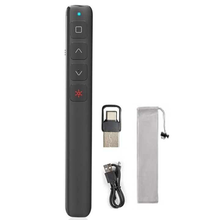 Durable%20Red%20Light%20Wireless%20Presentation%20Clicker%20Rechargeable%202.4GHz%20Presenter%20Remote%20Controller%20USB%20Receiver%20/Bluetooth%20Hyperlink%20PPT%20Slide%20Laser%20Pointer%20Classroom%20-%20Image%207