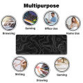 Topographic Contour Extended Big Mouse Pad Computer Keyboard Mouse Mat Mousepad with 3Mm Non-Slip Base. 