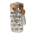 Stainless Steel Mug Ceramic Liner Thickened High Values Water Cup Portable Diamond Cup Car Coffee Cup Silver. 