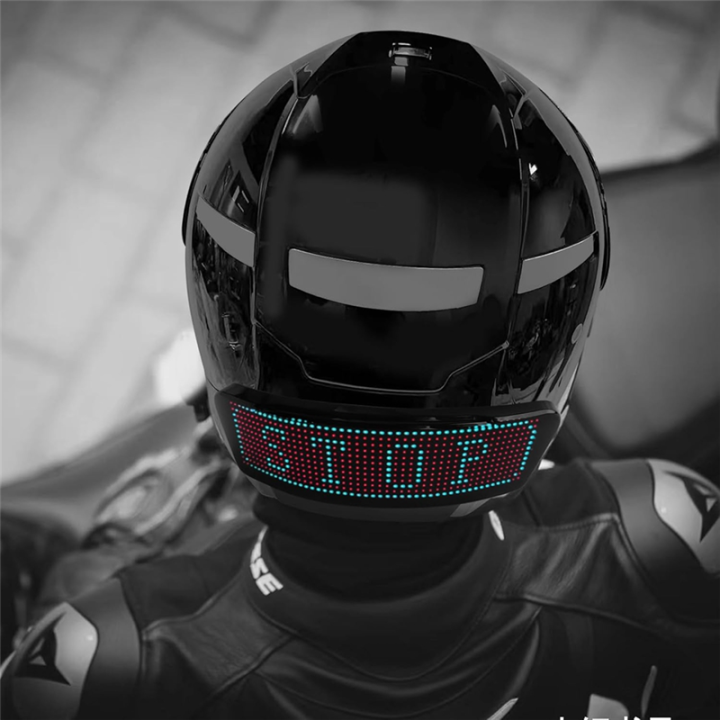 Programmable Led Helmet ARELENE LED Smart Cycling Helmet Taillight, Motorcycle Helmets Light ...