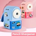Cartoon Pencil Automatically Enters Pencil Sharpener Anti Sticking Lead Hand-cranked Mechanical Pencil Sharpener Hand-cranked Sharpener Students. 