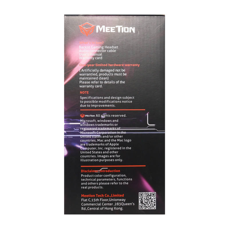 Meetion Hifi Backlit Gaming Headset Mt-Hp030