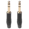 6.35mm Dual-Channel Plug Diy Stereo for Welding Various Sound Card Microphone Electric Guitar Audio Cable. 