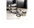 Zevro Magnetic Zero Gravity Spice Rack with Containers, Metallic / Gray. 