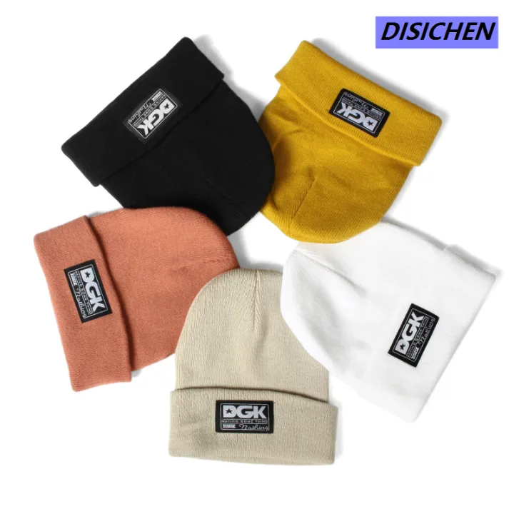 DISICHEN%20%E3%80%90Best%20Price%20Guaranteed%E3%80%91%20New%20Ski%20Hat%20Autumn%20and%20Winter%20Pullover%20Knitted%20Hat%20DGK%20Letter%20Wool%20Hat%20Unisex%20Beanie%20Hat%20for%20Men%20and%20Women%20-%20Image%202