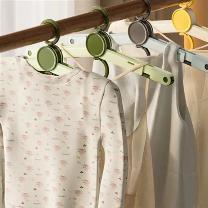 ARELENE%20Portable%20Folding%20Clothes%20Hanger%20with%20Clips,%20Multi-Functional%20Drying%20Rack%20for%20Clothes%20and%20Shoes,Sturdy%20Travel%20Accessory%20A%20-%20Image%202
