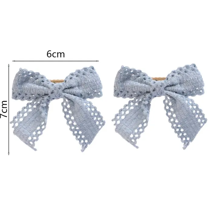 2pcs%20Bow%20Ribbon%20Hair%20Ties%20Rings%20Hairclip%20for%20Girls%20Elastic%20Hair%20Bands%20Rope%20Ponytail%20Holder%20Headwear%20Women's%20Hair%20Accessories%20-%20Image%209