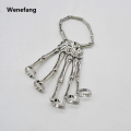Wenefang 1Pcs New Unique Punk Skeleton Hand Bone Versatile Five Finger Ring New style Personality Adjustable Anillo Hombre Bracelet Party Jewelry. 