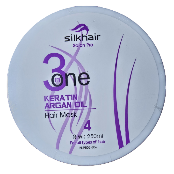 Silkhair%203%20in%20one%20Keratin%20Argan%20Oil%20Hair%20Mask%20250ml%20-%20Image%203