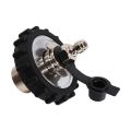 JAERBEE 2X New Scuba Diving Fill Station Copper 300Bar Din Valve with 8MM Quick Disconnect Male Plug,Black. 