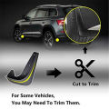 NAMUNY 4Pcs Universal Mud Flaps Mudguards Splash Guards for Car SUV Sedan for for for for for for for. 
