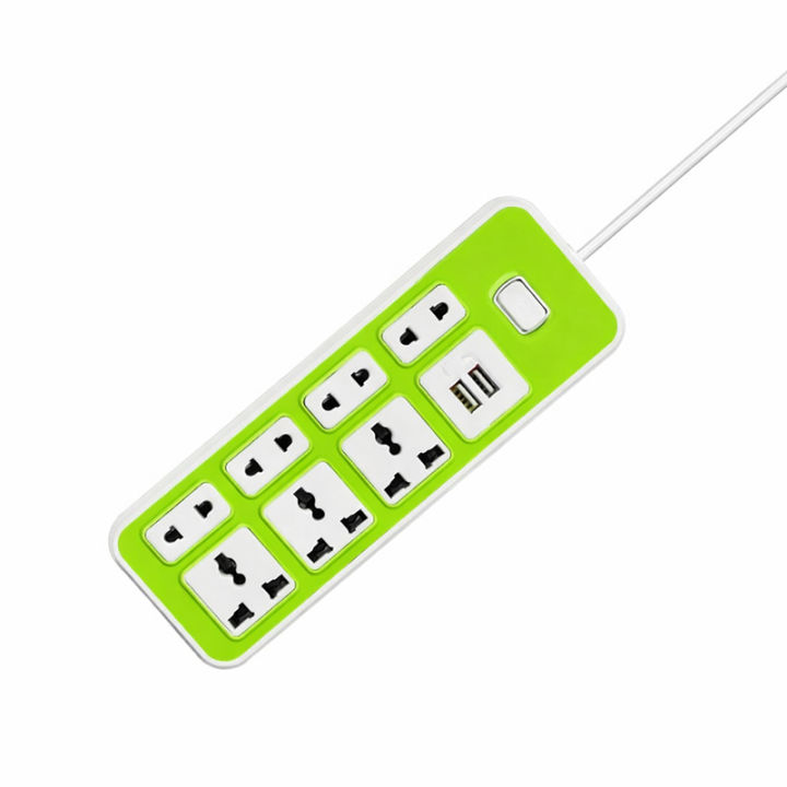 Extension Socket Multiple Plug Design Colorful Power Strip With USB ...