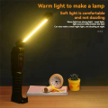 USB Rechargeable LED Work Light LED Work Light COB Lantern with Power Capacity Indicator Handled Flashlight for Outdoor Car Repair. 
